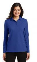 Port Authority® Ladies  Silk Touch Long Sleeve Polo
